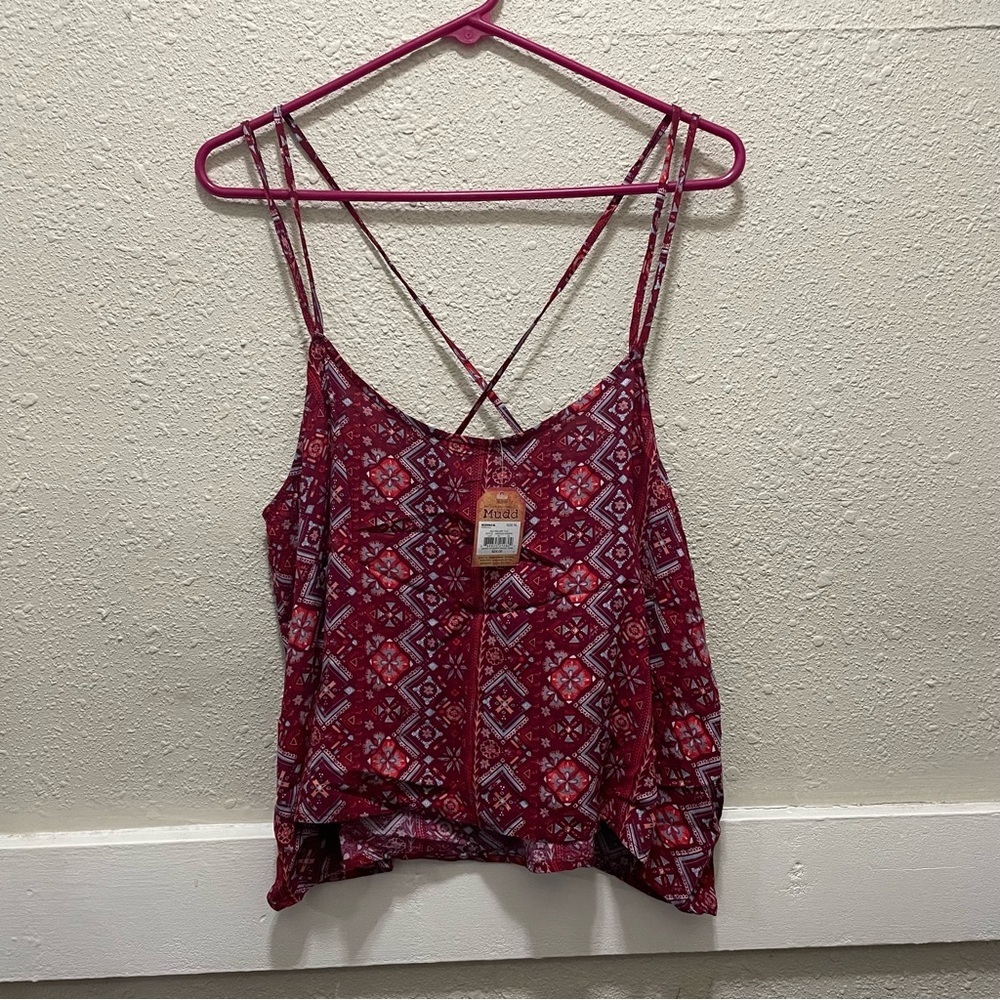 NWT Mudd Crop Tank Top
